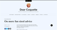 Desktop Screenshot of dearcoquette.com