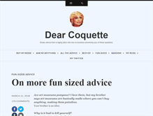 Tablet Screenshot of dearcoquette.com